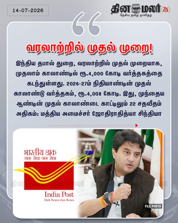 வரலாற்றில் முதல் முறை! 