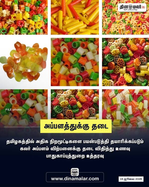 அப்பளத்துக்கு தடை