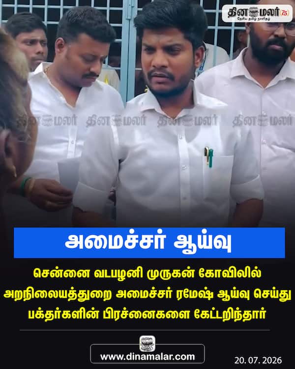 அமைச்சர் ஆய்வு 