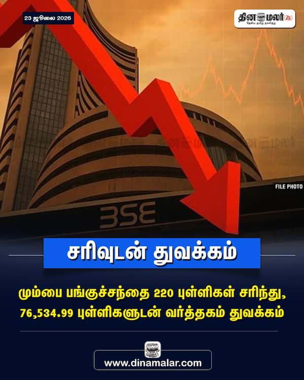 சரிவுடன் துவக்கம் 