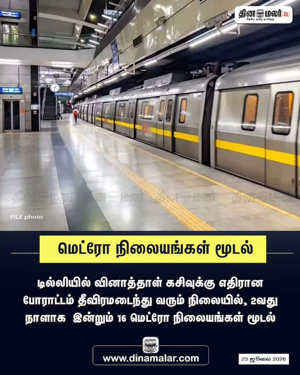 மெட்ரோ நிலையங்கள் மூடல் 