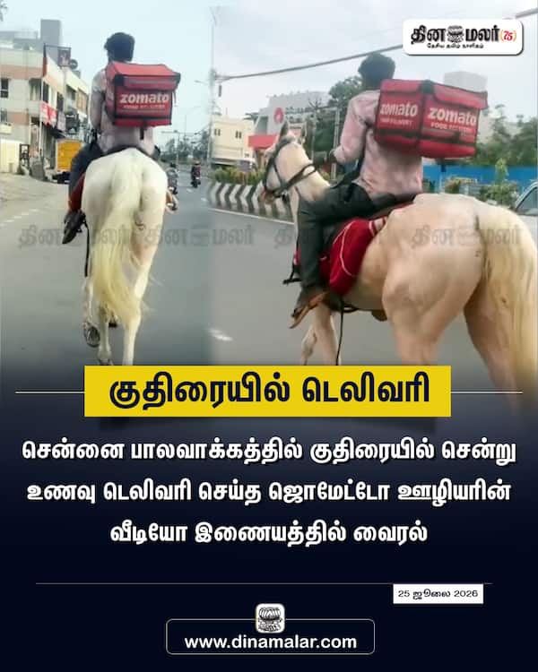 குதிரையில் டெலிவரி 