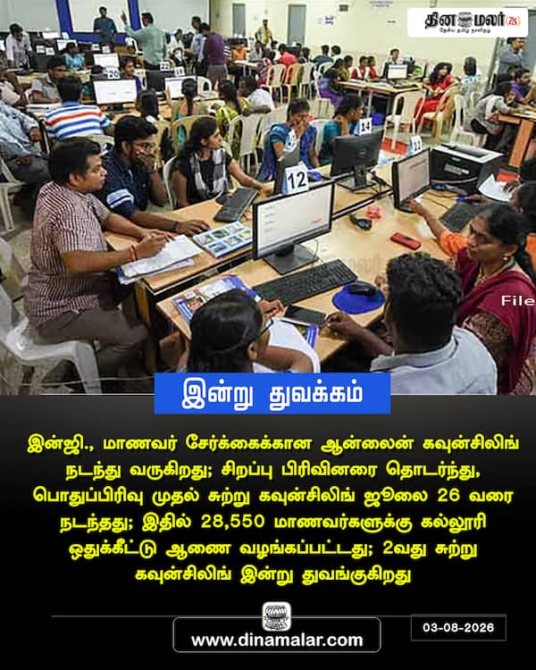 இன்று துவக்கம் 
