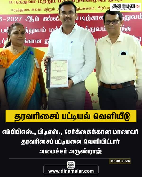 தரவரிசைப் பட்டியல் வெளியீடு 