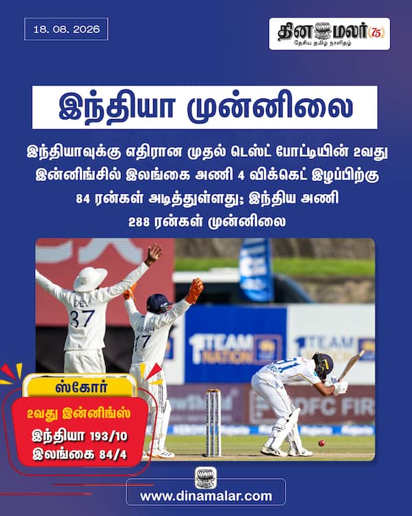 இந்தியா முன்னிலை 
