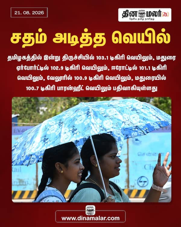 சதம் அடித்த வெயில் 