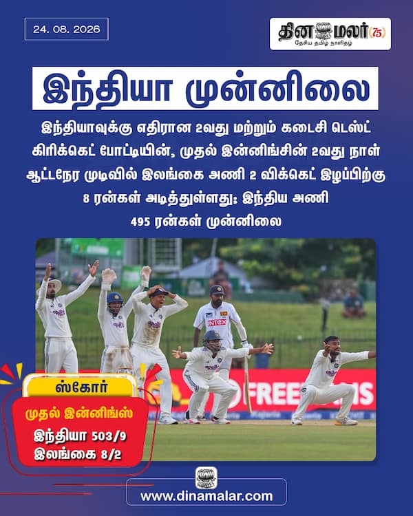 இந்தியா முன்னிலை 