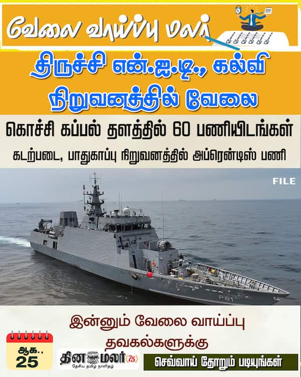 திருச்சி என்.ஐ.டி. கல்வி நிறுவனத்தில் வேலை 