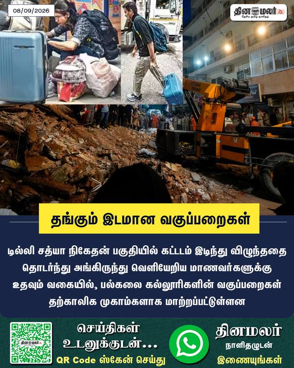 தங்கும் இடமான வகுப்பறைகள் 