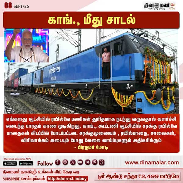காங். மீது சாடல் 