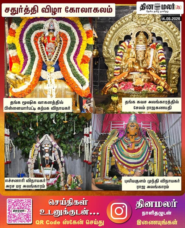 சதுர்த்தி விழா கோலாகலம் 
