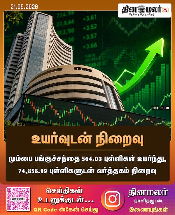 உயர்வுடன் நிறைவு 