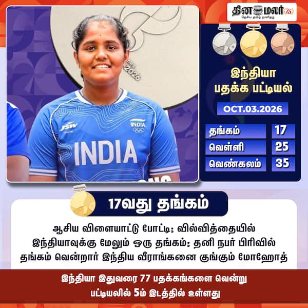 17வது தங்கம் 
