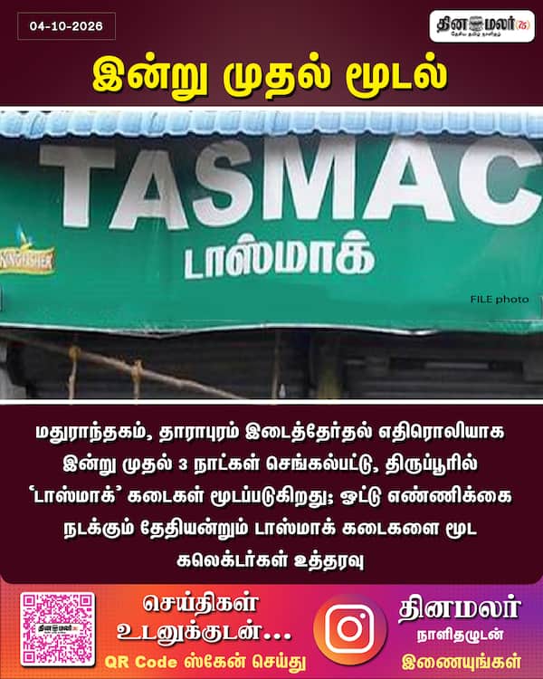 இன்று முதல் மூடல் 
