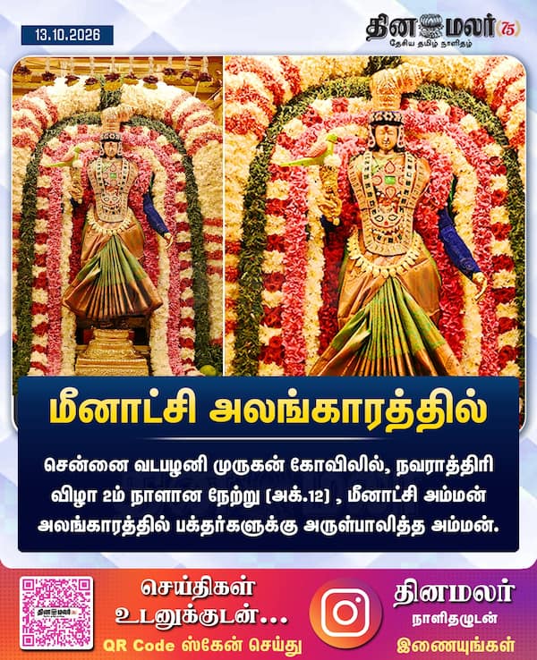 மீனாட்சி அலங்காரத்தில் 