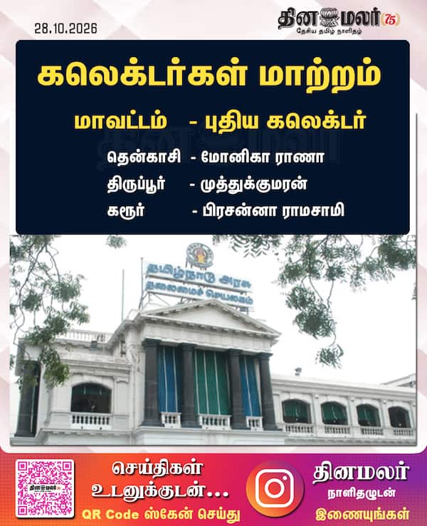 கலெக்டர்கள் மாற்றம் 