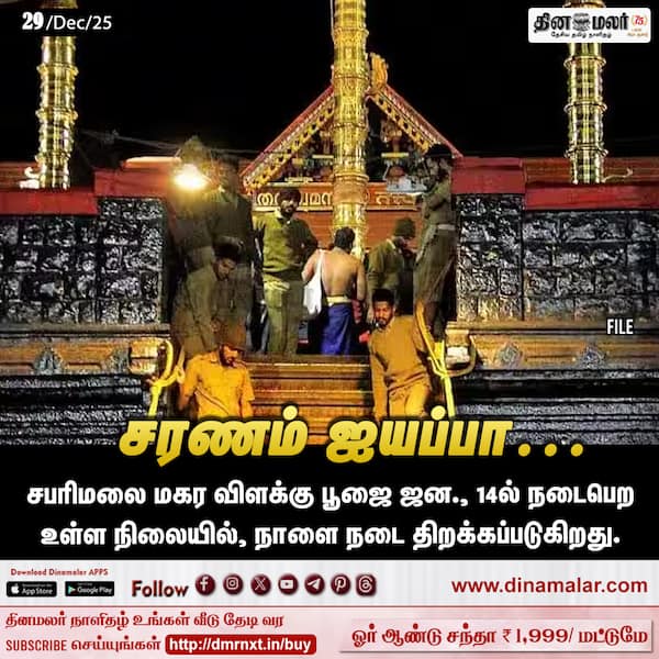 சரணம் ஐயப்பா… 