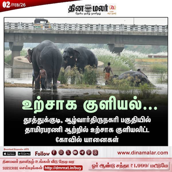 உற்சாக குளியல்… 