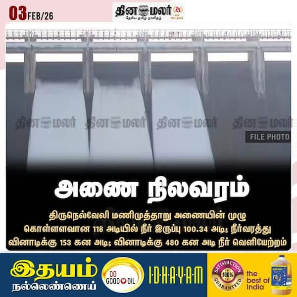 அணை நிலவரம் 