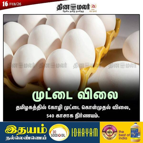 முட்டை விலை 