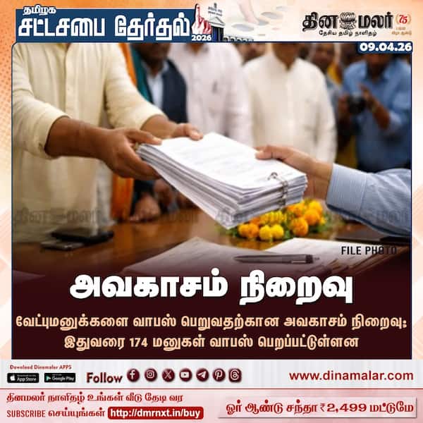 அவகாசம் நிறைவு 