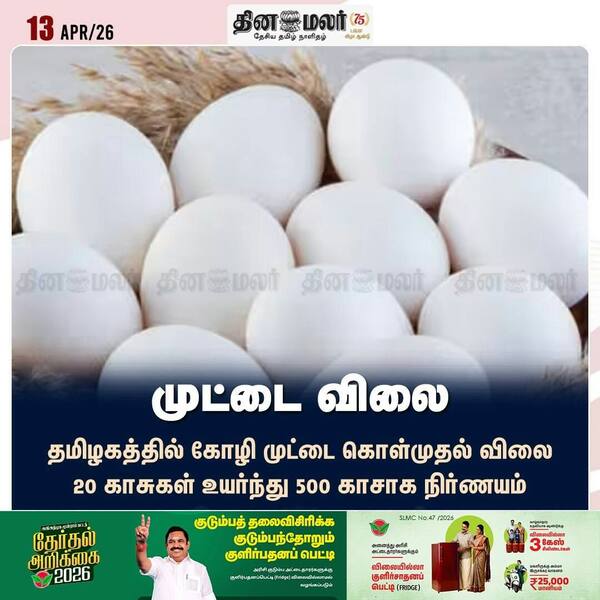 முட்டை விலை 