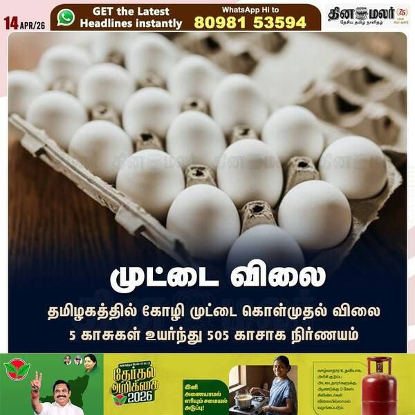 முட்டை விலை 