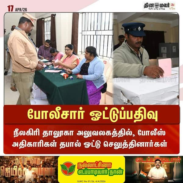 போலீசார் ஓட்டுப்பதிவு 