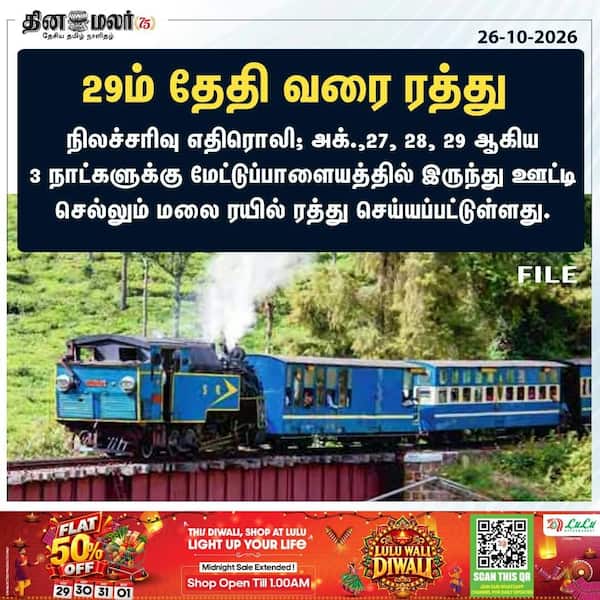29ம் தேதி வரை ரத்து 