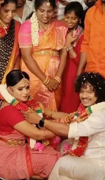 காதலி பென்சியாவை மணந்தார் புகழ்