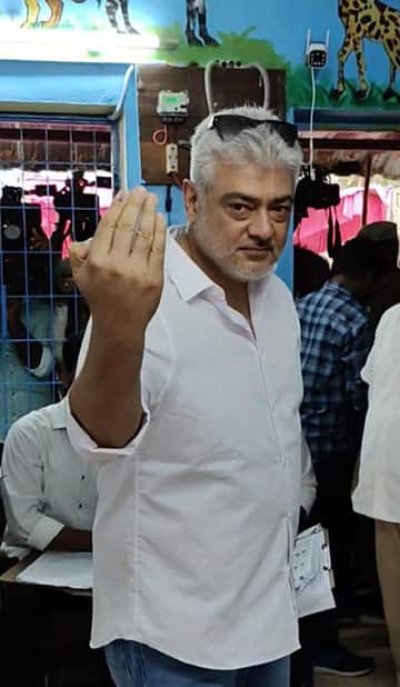 இந்தியாவில் தேர்தல் திருவிழா... ஓட்டளித்து ஜனநாயக கடமையாற்றிய தமிழ் திரைப்பிரபலங்கள்...!