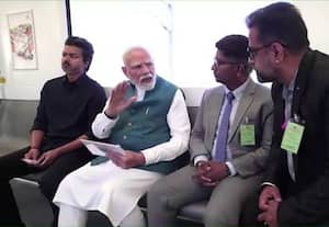PM Modi interacts with startup founders during Chennai Metro ride