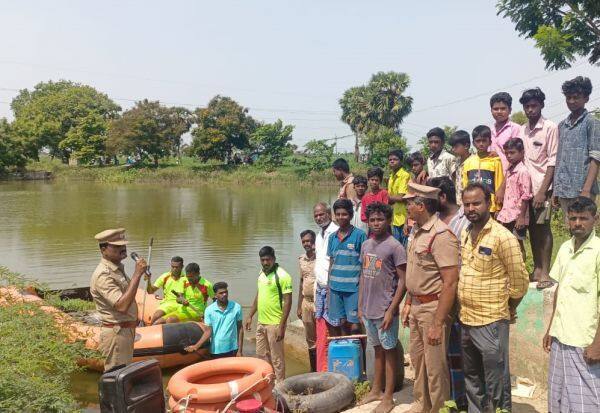  பருவமழை பேரிடர் முன்னெச்சரிக்கை செயல்பாடு குறித்த ஒத்திகை