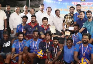 மாநில சீனியர் வாலிபால் போட்டி ஐ.சி.எப்., - ஐ.ஓ.பி., அணிகள் சாம்பியன்