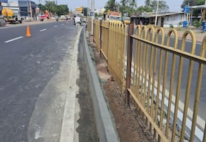 விபத்து அபாயம் தடுக்க மையத்தடுப்பு சீரமைப்பு