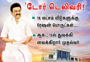 வீட்டுக்கே ரேஷன் பொருட்கள் டோர் டெலிவரி: ஆக.15ல் முதல்வர் துவக்கம்