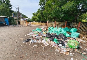 ரயில் நிலையம் அருகே குப்பை அகற்ற பயணியர் கோரிக்கை