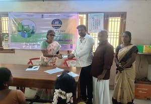 கெங்கைகொண்டான் பேரூராட்சியில் 'நமஸ்தே' திட்ட பதிவு முகாம் துவக்கம்