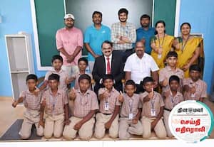 தினமலர் செய்தி எதிரொலி: மாணவர்களை பாராட்ட நேரில் வந்தார் 'ராக்கெட்' விஞ்ஞானி!