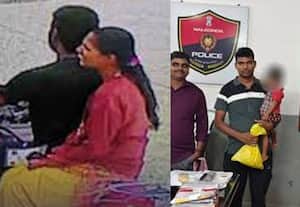 பஸ் ஸ்டாண்டில் குழந்தையை தவிக்க விட்டு காதலனுடன் சென்ற பெண்