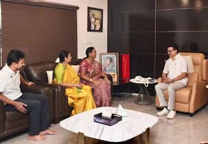 முதல்வர் ஸ்டாலினுடன் தேமுதிக பொதுச்செயலாளர் பிரேமலதா, சுதீஷ் சந்திப்பு!
