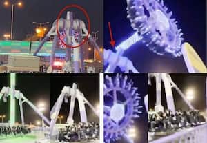 சவூதி அரேபியா பூங்காவில் ராட்டினம் திடீரென உடைந்து திக்.. திக்... நொடி; உயிர் தப்பிய 20 பேர்; 3 பேர் சீரியஸ்