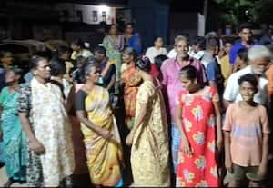 கனகவல்லிபுரத்தில் தாக்கிய போதை நபர்களை கண்டித்து சாலை மறியல் போராட்டம்