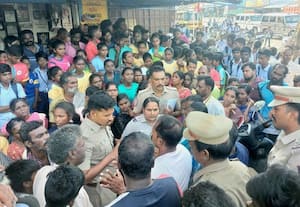 ஹாக்கி போட்டியில் பள்ளி, கல்லுாரி மாணவர்கள் மோதல் மாணவி உட்பட மூவர்  காயம்; பெற்றோர் மறியல்