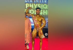 ஆசிய போட்டியில் பதக்கம் கார்வார் ஆணழகன் ஆசை
