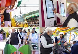 3 வந்தே பாரத் ரயில், மெட்ரோ ரயில் சேவையை பெங்களூருவில் துவக்கி வைத்தார் பிரதமர்