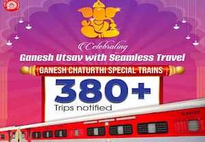 விநாயகர் சதுர்த்தி விழா: 380 சிறப்பு ரயில் இயக்க ரயில்வே துறை முடிவு