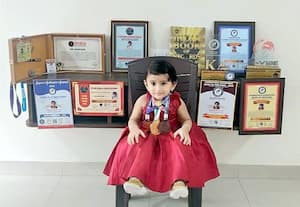  ஒன்றே முக்கால் வயதில் சாதித்த மைசூரு குழந்தை