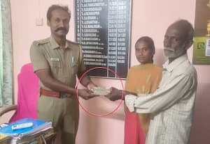 ரோட்டில் கிடந்த ஒன்றரை லட்சம் ரூபாய்; போலீசில் ஒப்படைத்த தந்தை- மகளுக்கு குவியும் பாராட்டு!