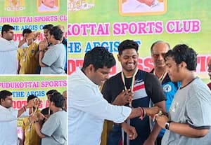 அடுத்த அநாகரிகம்; அண்ணாமலையிடம் பதக்கம் வாங்க மறுத்த அமைச்சர் மகன்
